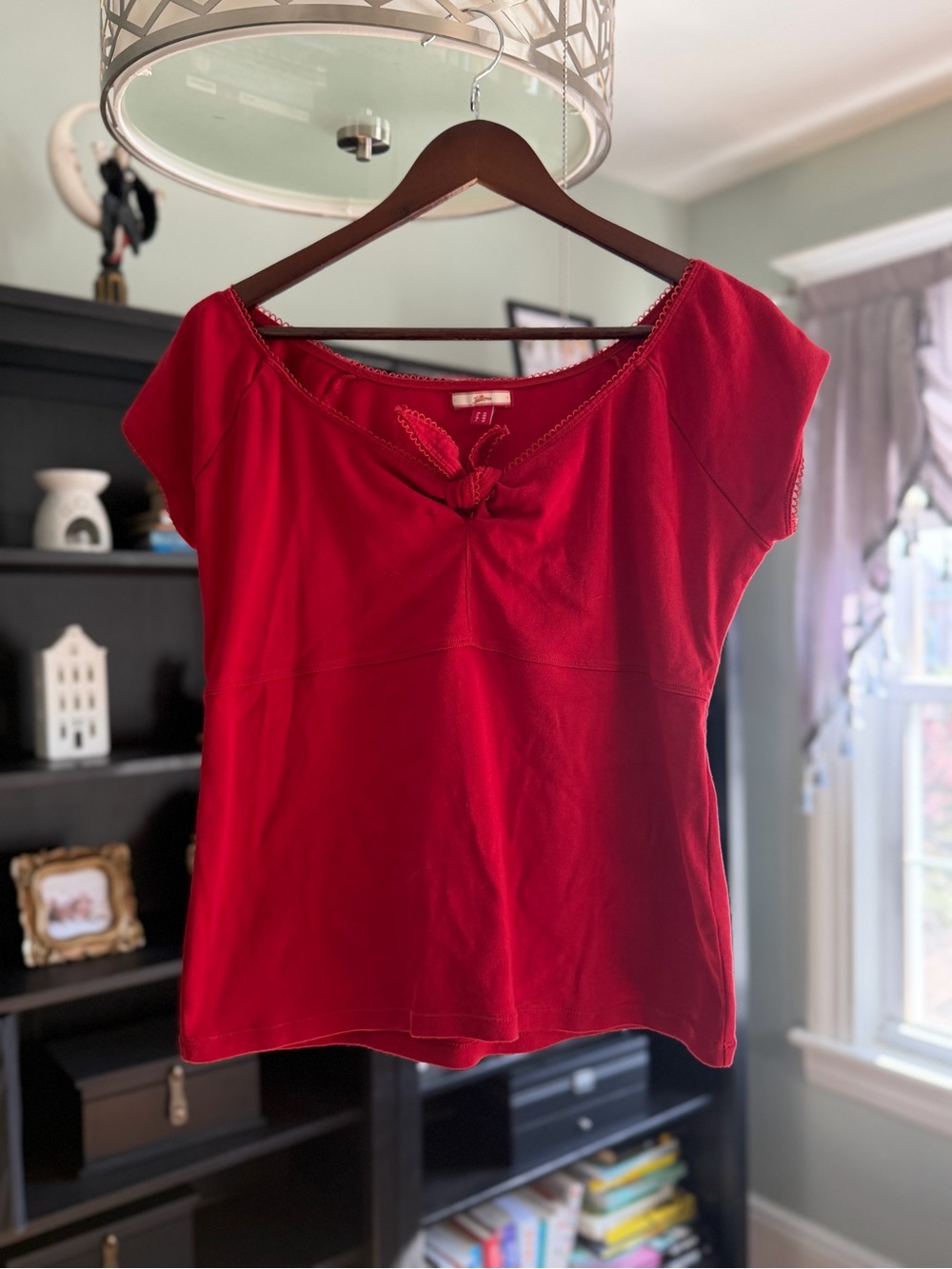 Joe Browns Bright Red Knot-Front Top